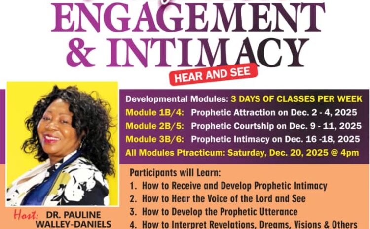  Prophetic Intimacy and Engagement (Hear and See)
